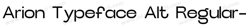 Arion Typeface Alt Regular字体转换